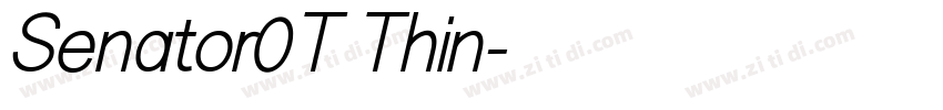 Senator0T Thin字体转换